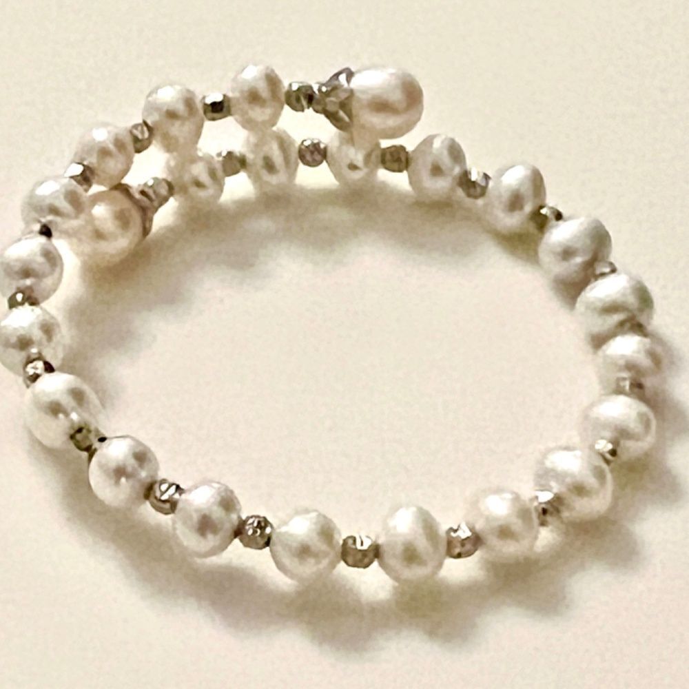 Freshwater Cultured Pearl Wrap Bracelet - Picture 6 of 7